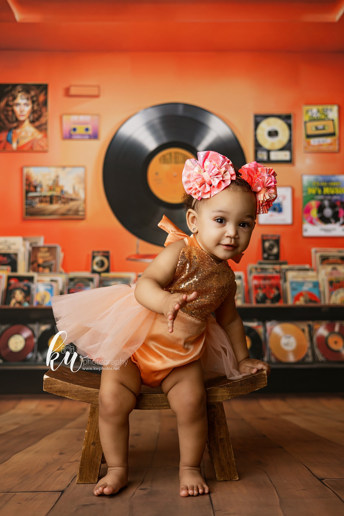 Vinyl Revival Room - Wood Floor Version
