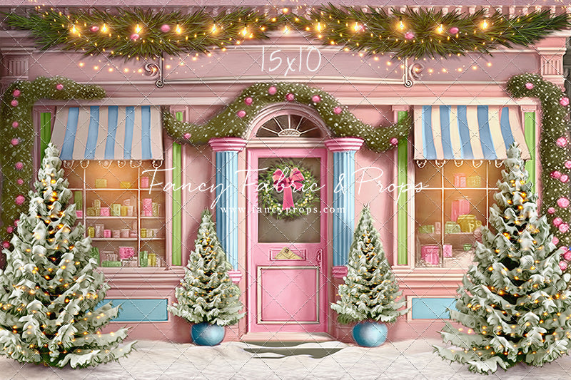 Frosty Sweet Shop - Pink & Blue - with Sweep Option