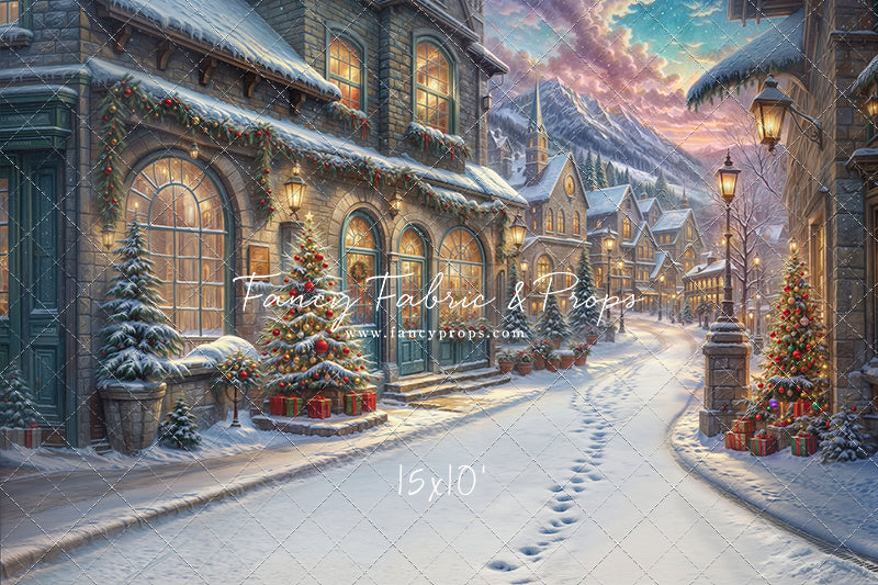 Winter Frost Market Street - Snow Version - with Sweep Option