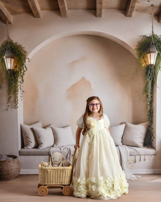 Warm Beige Comforts - Tile Floor - With Sweep Option