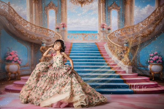 Enchanting Pastel Staircase - With Sweep Option