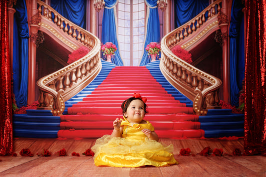 Ballroom Royal Staircase - Royal & Red - With Sweep Option