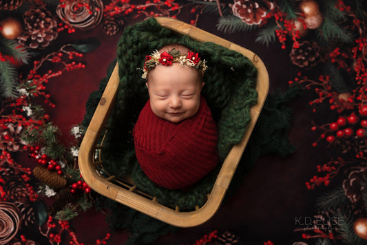 Crimson Christmas Berries - Petite