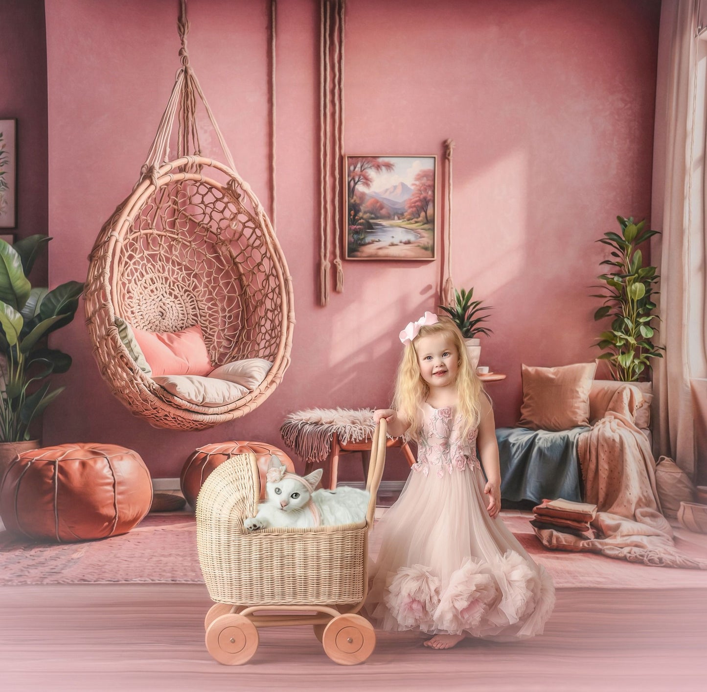 Blushing Serenity Room - With Sweep Option