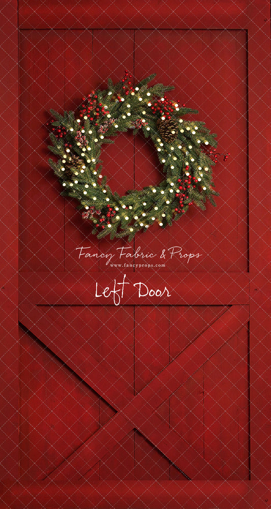 Red Barn Door - Slimline Drop For OG Fancy Lite System - Slimline Panels