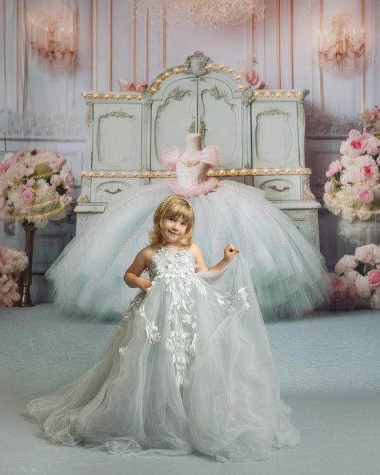 Miss Charlotte - Sage Carpet - With Sweep Option