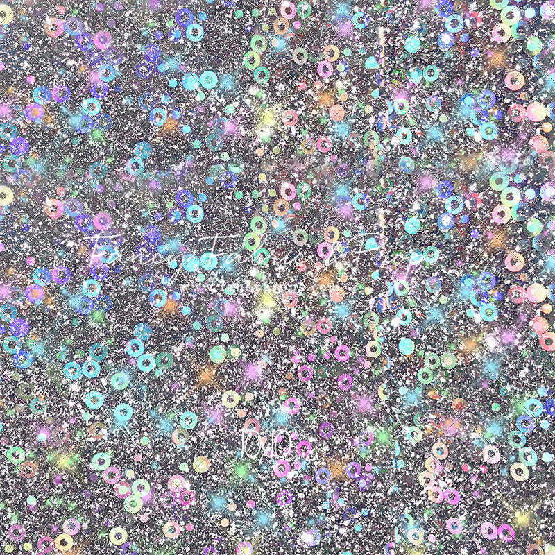 Cosmic Celebration - With Solid Beige Gray Floor Sweep Option