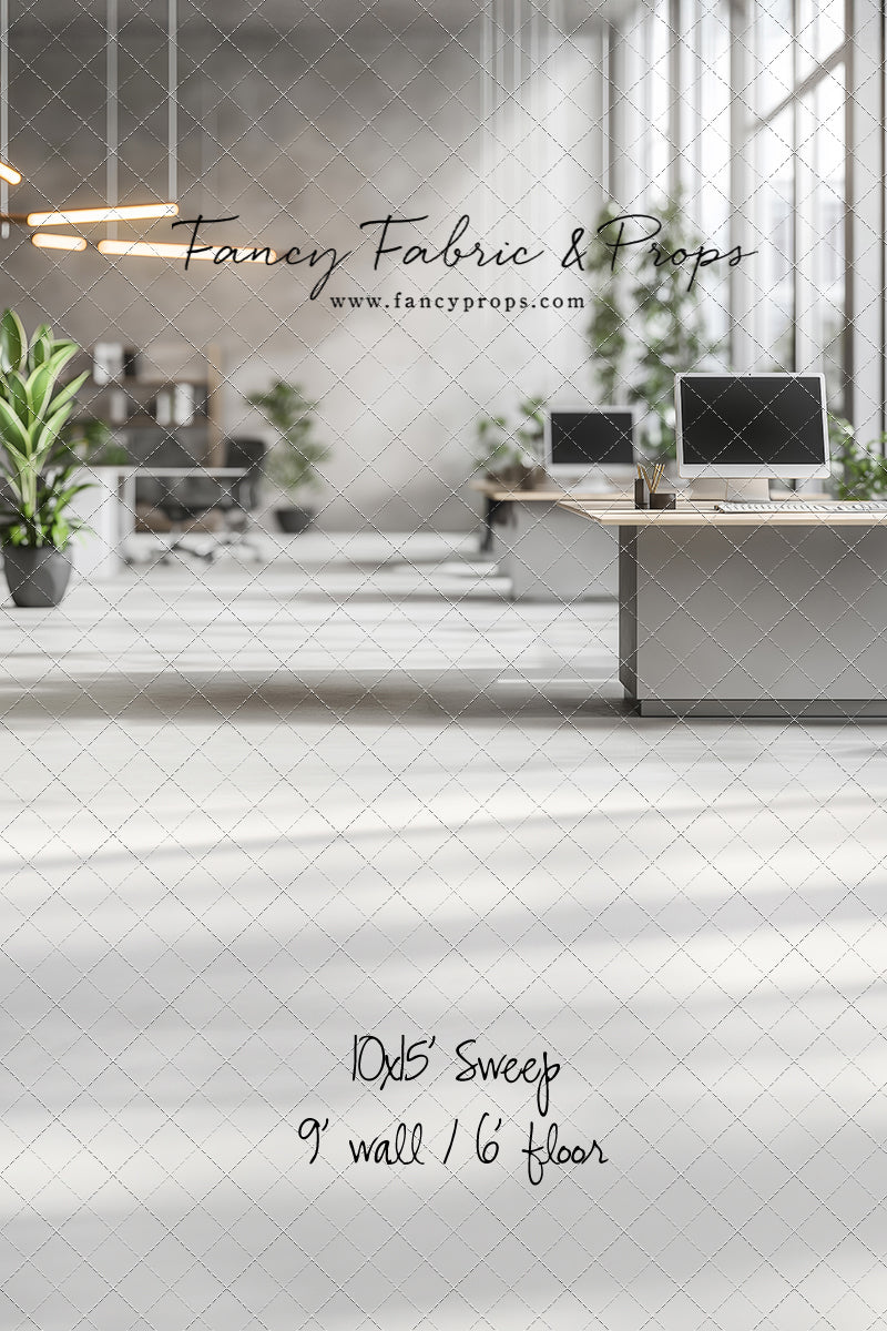 Bright & Modern Workspace - With Sweep Option