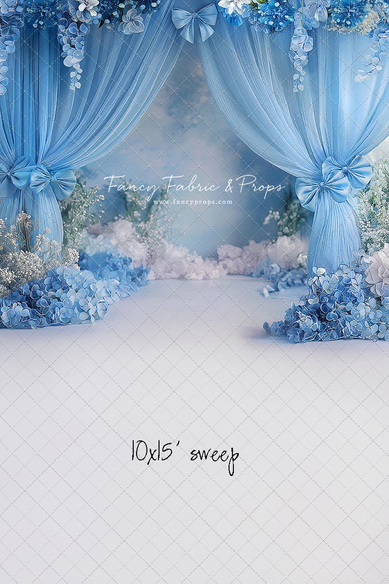 Little Bow Blue - With Sweep Option
