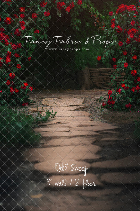 RTS Scarlet Garden Trail - 10x15' Fabric Sweep - Brand New - 50% Off