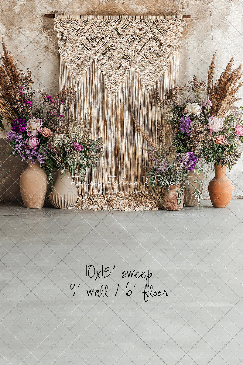 Wildflower Macrame - With Sweep Option