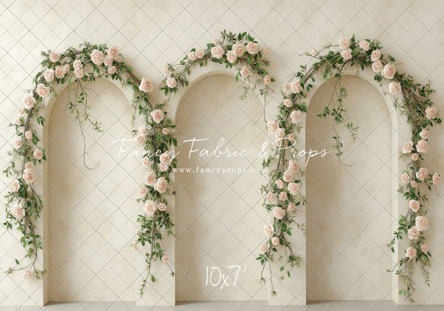 Cream Rose Courtyard - With Sweep Option