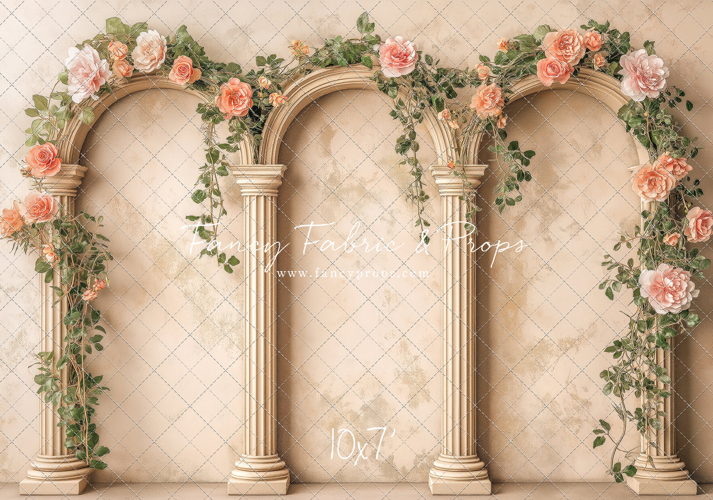 Peach Bloom Garden - With Sweep Option