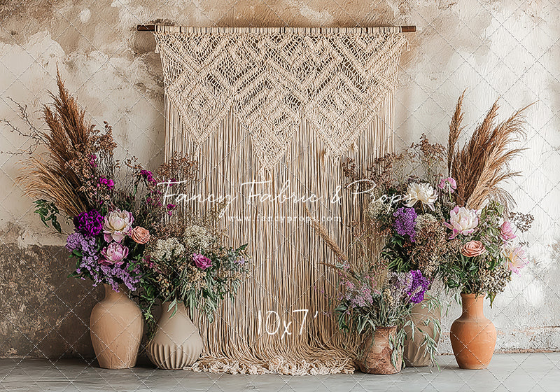 Wildflower Macrame - With Sweep Option