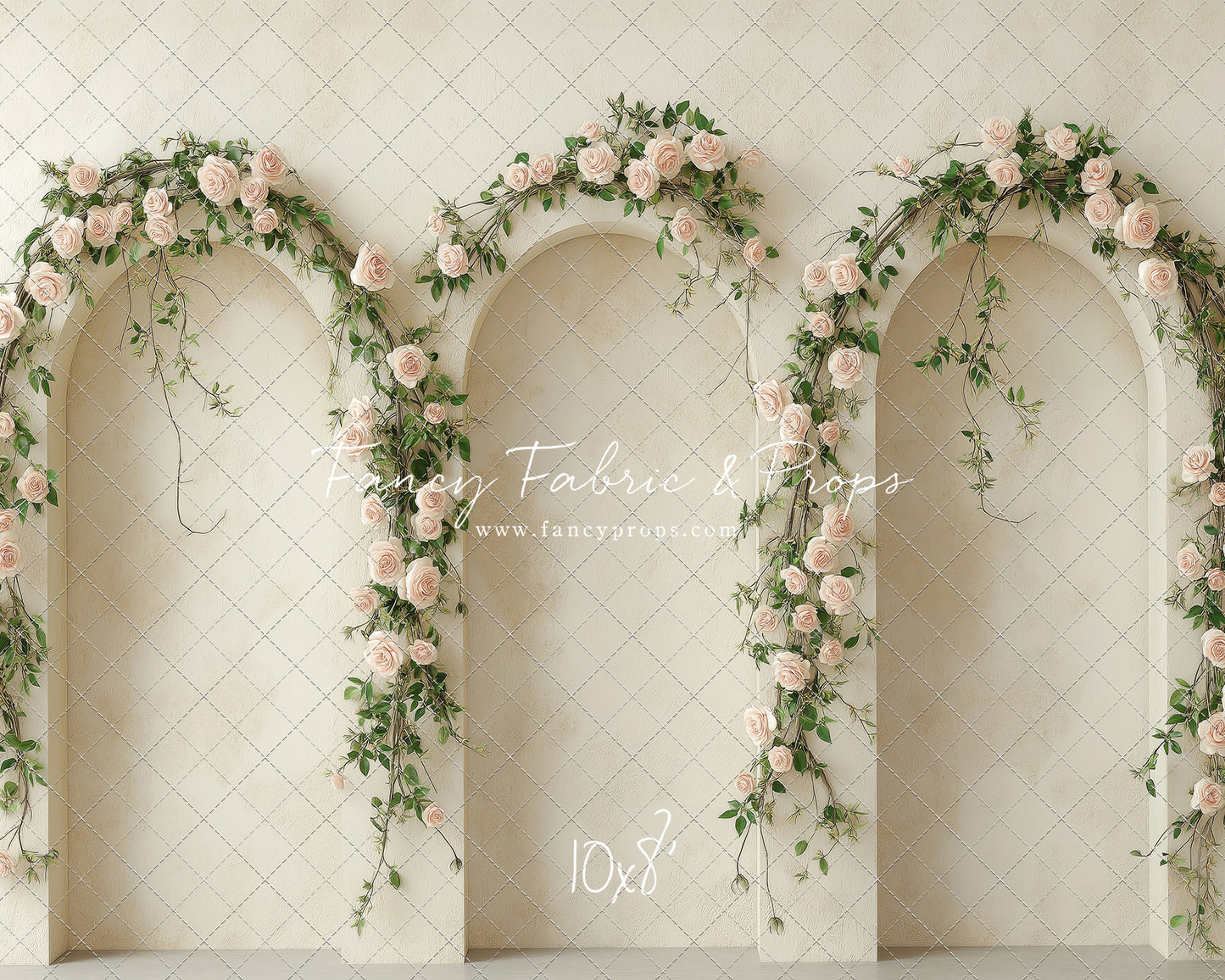 Cream Rose Courtyard - With Sweep Option