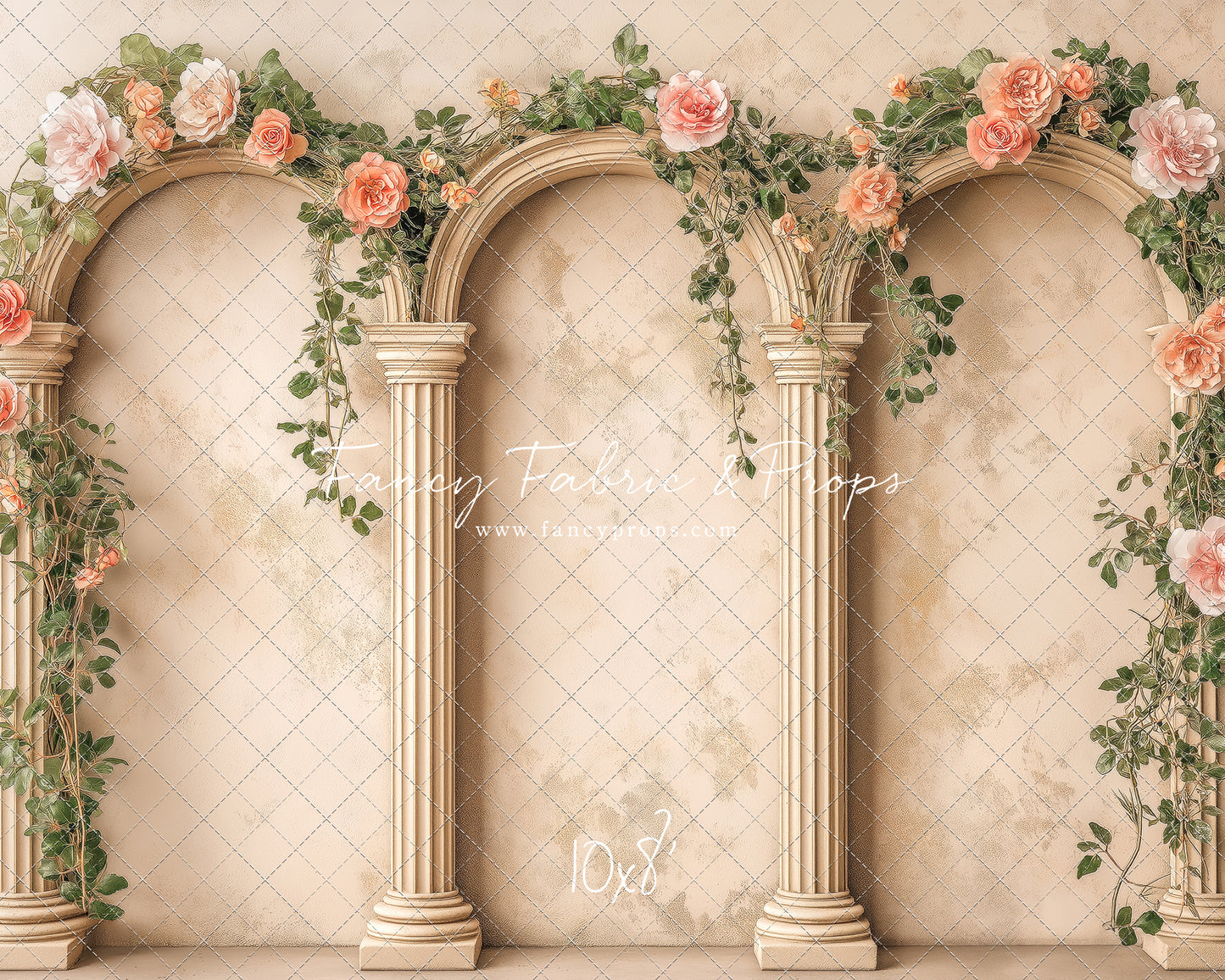 Peach Bloom Garden - With Sweep Option