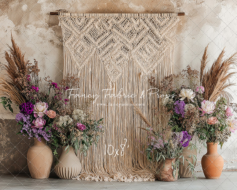 Wildflower Macrame - With Sweep Option