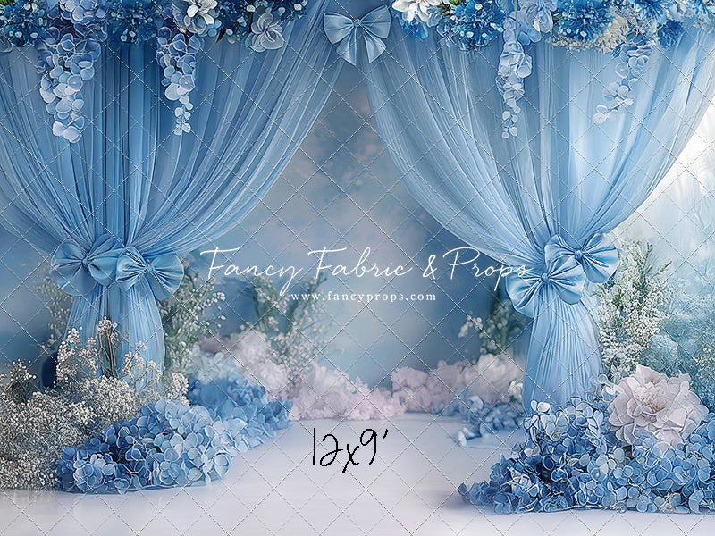 Little Bow Blue - With Sweep Option
