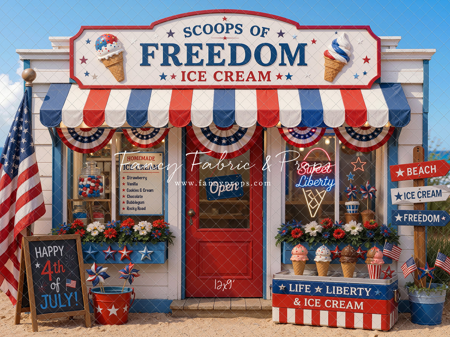 Sweet Liberty Ice Cream - With Sweep Option