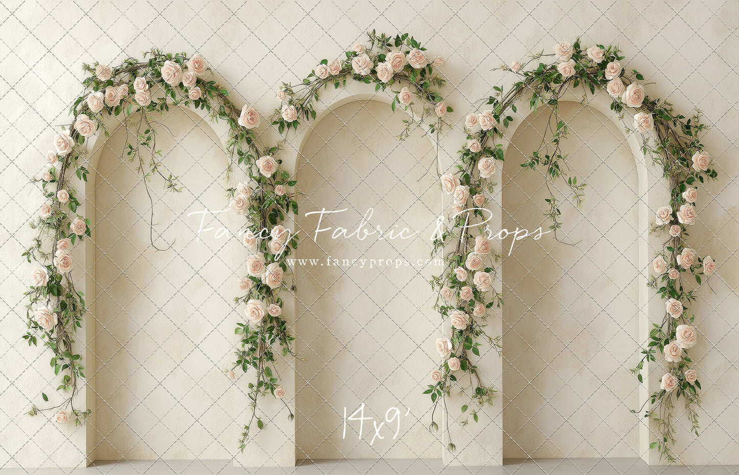 Cream Rose Courtyard - With Sweep Option