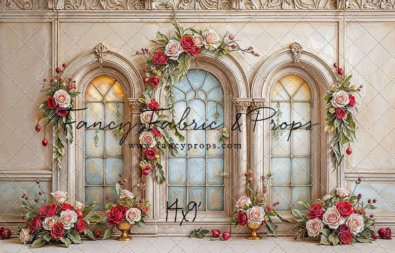 Gilded Holiday Windows - with Sweep Option
