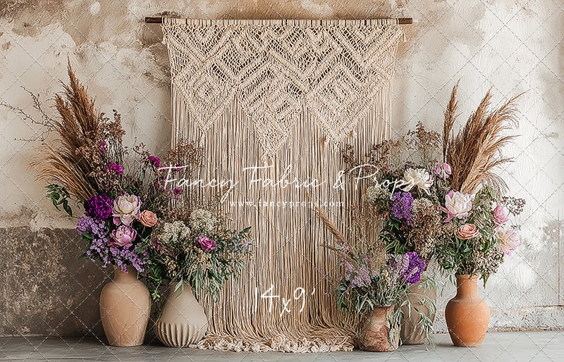 Wildflower Macrame - With Sweep Option