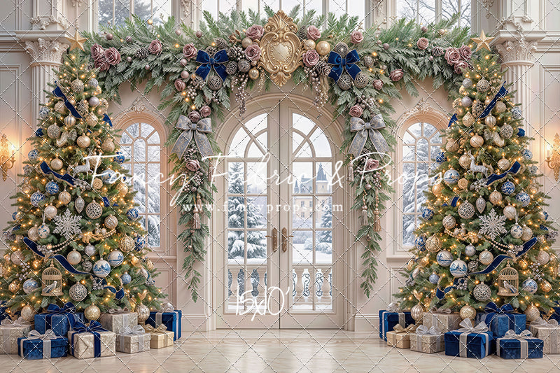 Blue Christmas Foyer - with Sweep Option