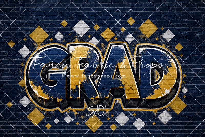Blue & Gold Grad - With Sweep Option