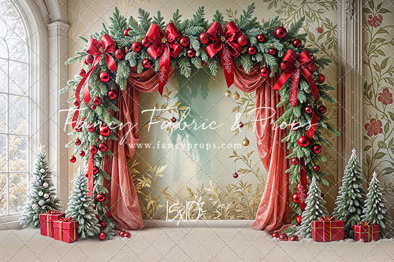 Bowtied Vintage Christmas - with Sweep Option