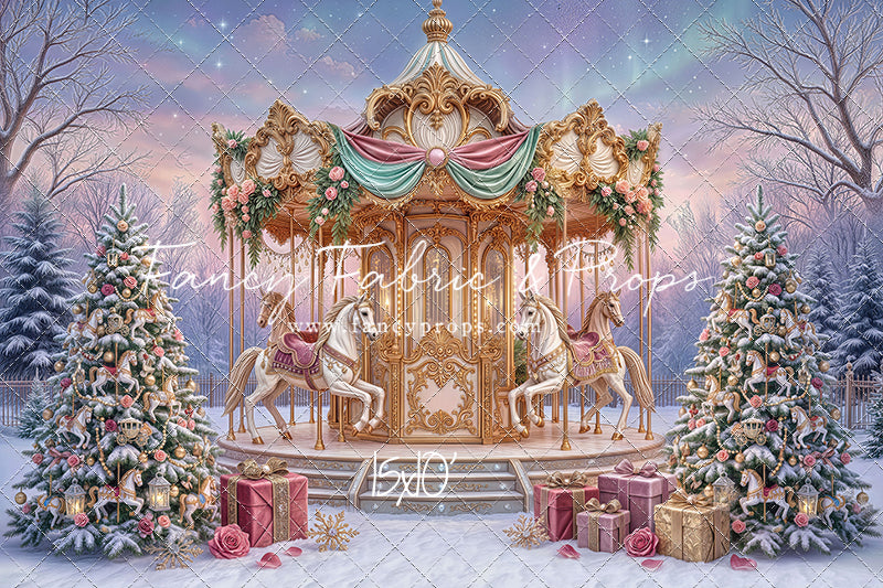Christmas Carnation Carousel - With Sweep Option