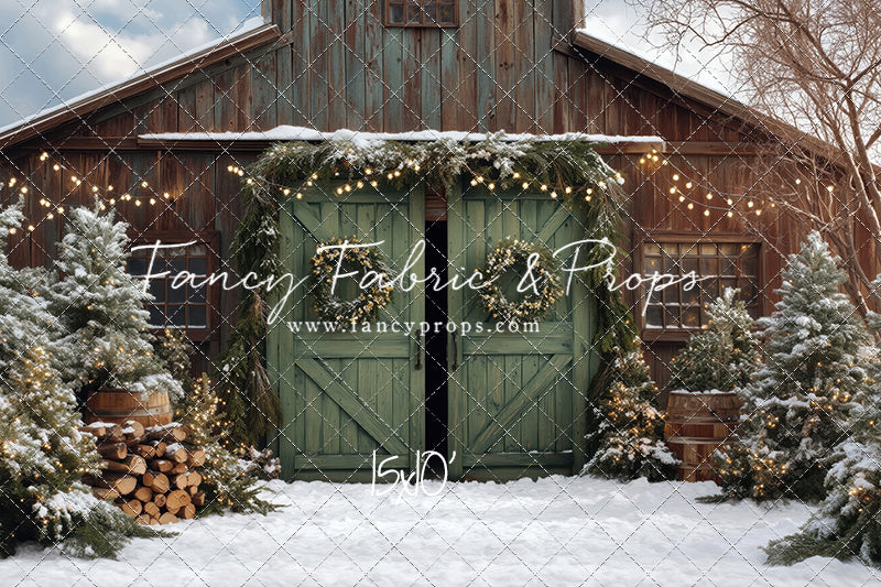 Cozy Christmas Barn - with Sweep Option