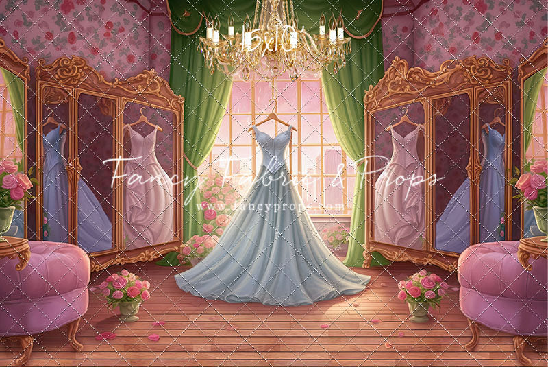 Dress Like A Princess - Ice Blue Dress - With Sweep Option