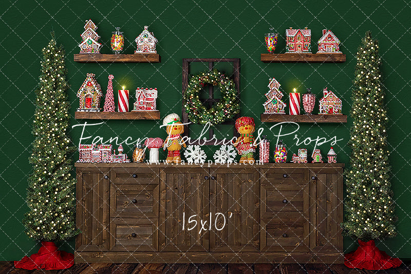 Evergreen Gingerbread Baking Kitchen