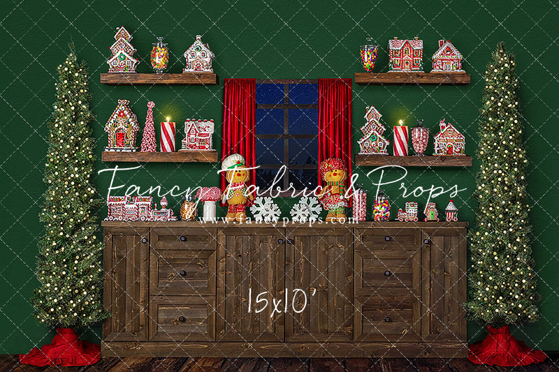 Evergreen Gingerbread Kitchen With A View