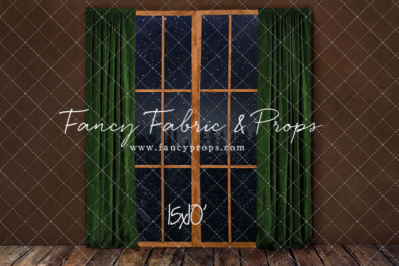 Fireside Evergreen Window