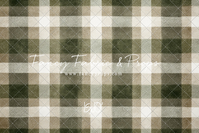Frosted Pine Plaid - With Sweep Option