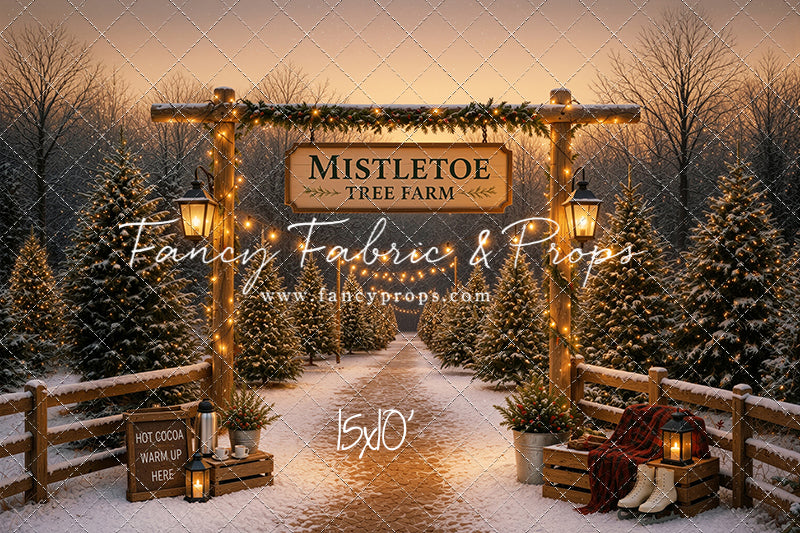 Golden Glow Christmas Farm - with Sweep Option