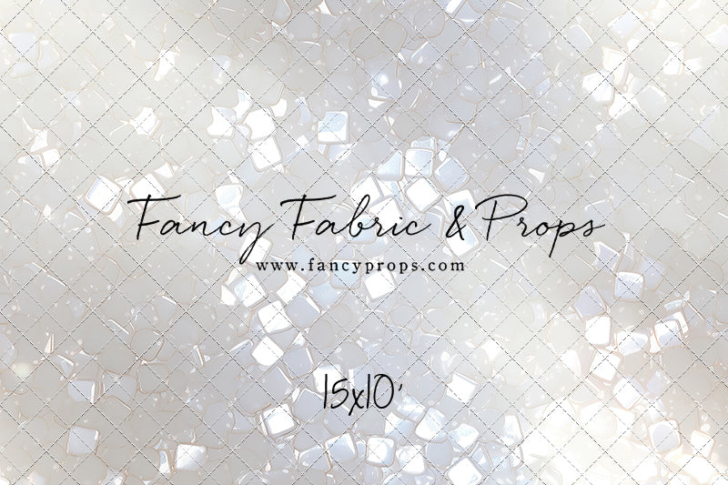 Iridescent White Sparkle