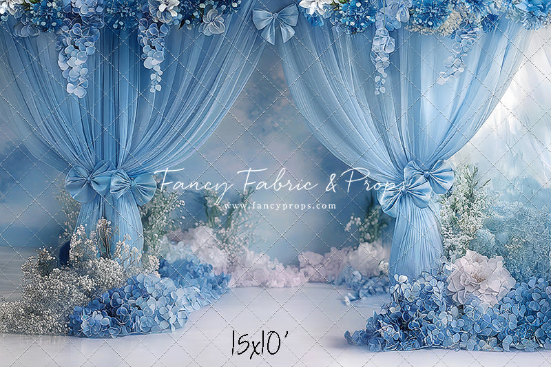 Little Bow Blue - With Sweep Option