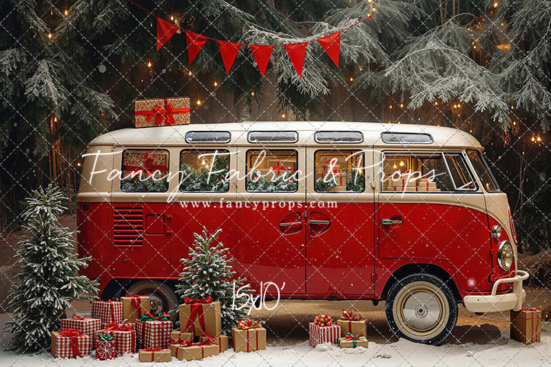 Merry Little Bus Stop - with Sweep Option