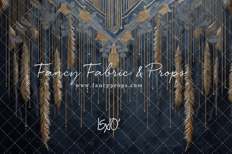 Midnight Feather Cascade - With Sweep Option