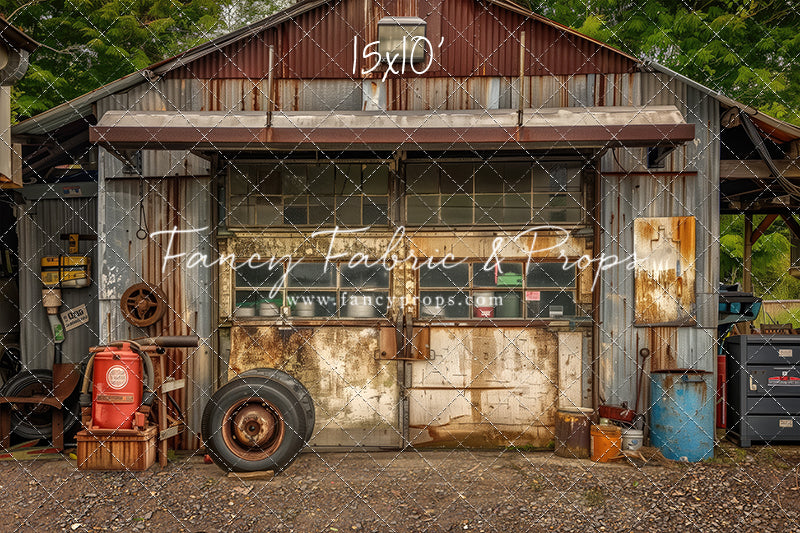 Old Rustic Garage - With Sweep Option