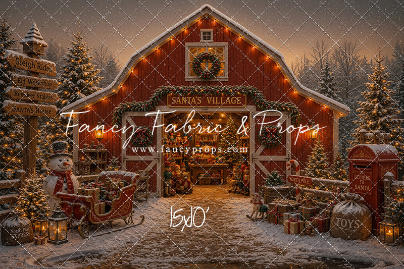 Santa's Village Barn - with Sweep Option