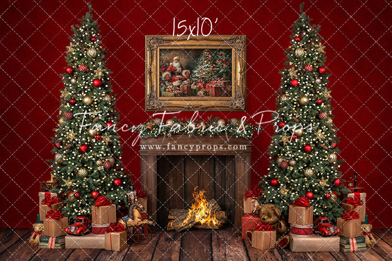 Santa's Fireside Mantle