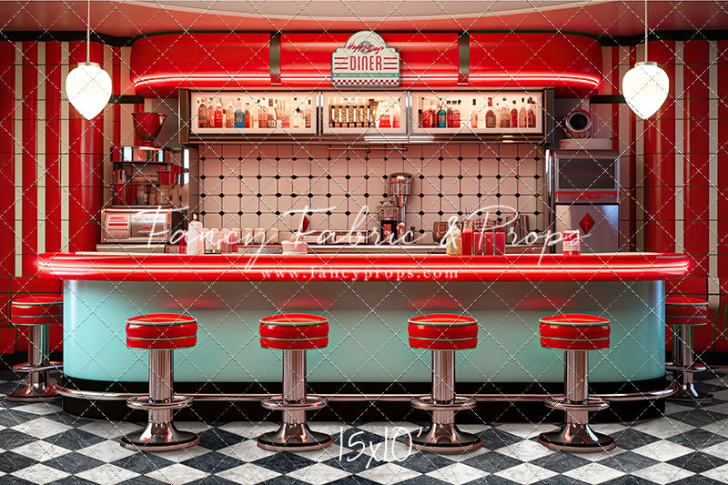 Soda Pop & Sock Hop Diner - With Sweep Option