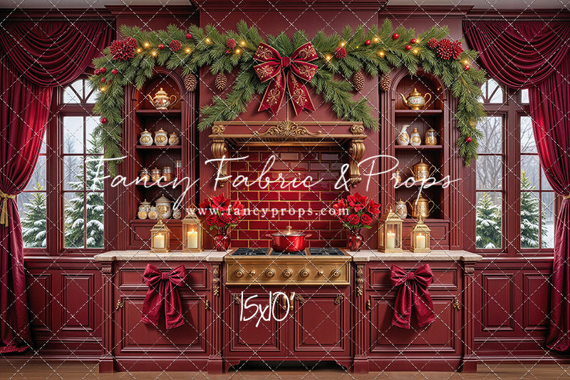 Sophisticated Scarlet Kitchen - With Sweep Option