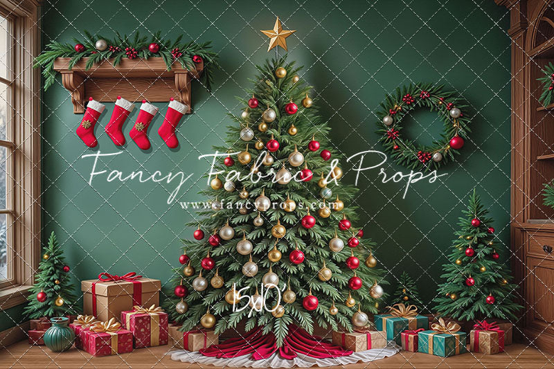 Stockings & Spruce - with Sweep Option