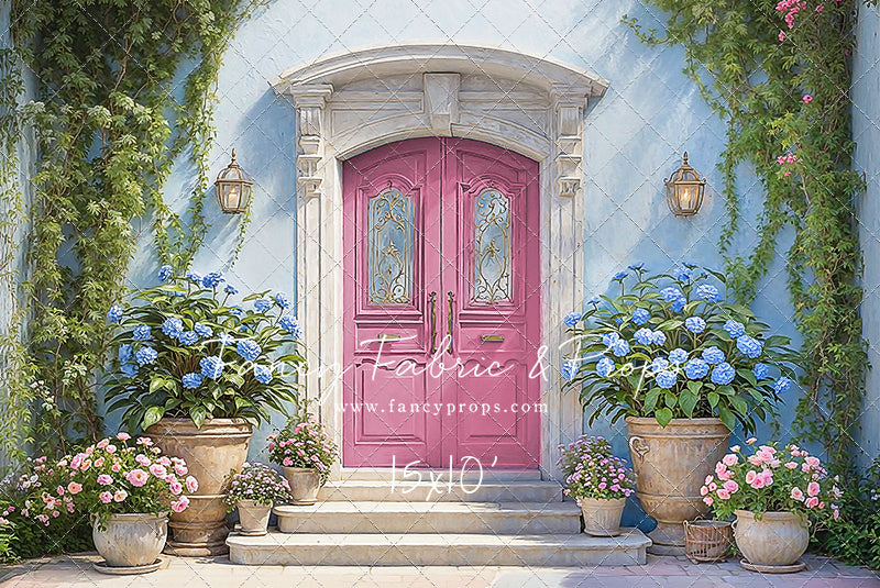 Summertime Patio - Pink Door - With Sweep Option
