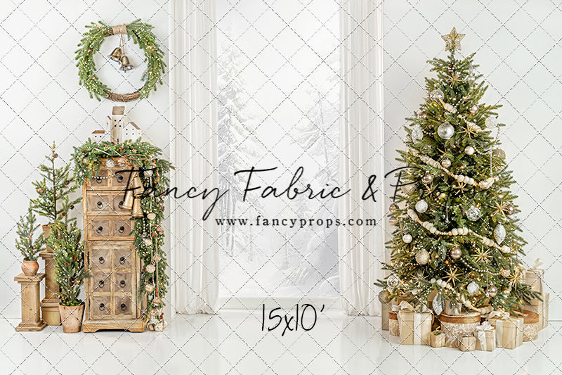 White Frost Christmas Window