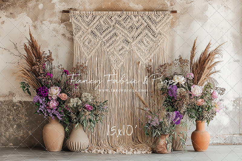 Wildflower Macrame - With Sweep Option